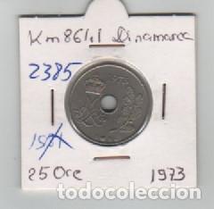 Monedas antiguas de Europa: MONEDA DINAMARCA 25 ORE 1973 - Foto 1
