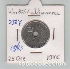 Monedas antiguas de Europa: MONEDA DINAMARCA 25 ORE 1976 - Foto 1