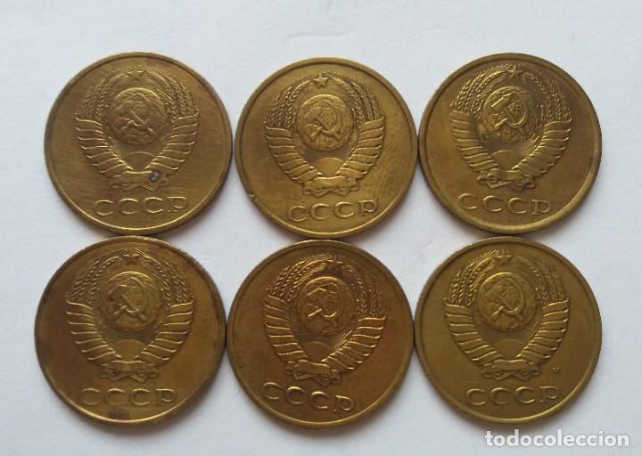 Monedas antiguas de Europa: Lote de 6 monedas de 3 copecas de la URSS - Foto 2