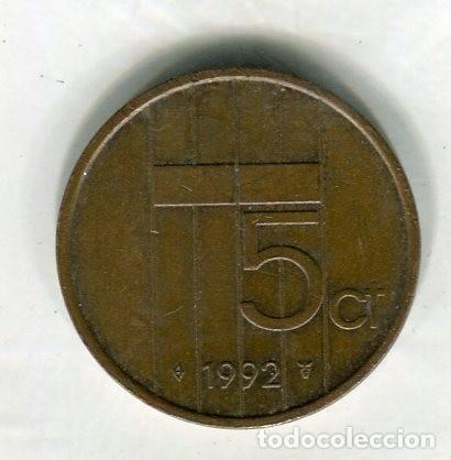 Monedas antiguas de Europa: HOLANDA 5 (CINCO) CENTIMOS A&Ntilde;O 1992 - Foto 1