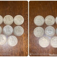Monedas antiguas de Europa: LOTE DE 8 MONEDAS DE SUIZA. 1/2 FRANCOS. AÑOS: 1960, 1961, 1962, 1963, 1964, 1965, 1967. VER FOTOS