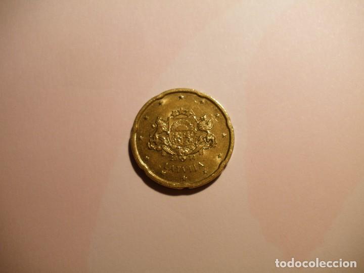 Monedas antiguas de Europa: LETONIA 20 C&Eacute;NTIMOS 2014 - MBC. - Foto 1