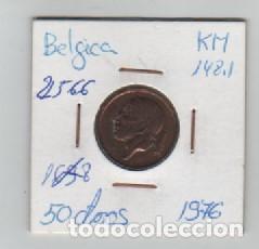 Moedas antigas da Europa: MONEDA BELGICA 50 CENTAVOS 1976