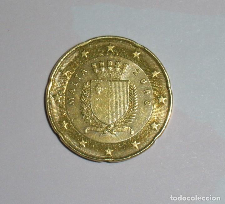 Monedas antiguas de Europa: MALTA 20 C&Eacute;NTIMOS 2008 - MBC - Foto 1