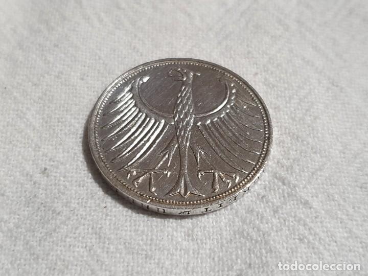 Monedas antiguas de Europa: Germany - 5 mark silver 1966 - J - EBC/EF - Foto 4