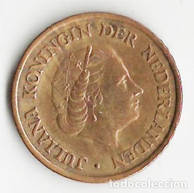 Monedas antiguas de Europa: HOLANDA - 5 CENTS - 1954 - BRONCE - Foto 1