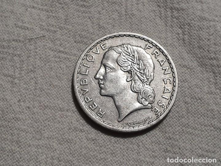 Monedas antiguas de Europa: Francia - 5 francs 1949 - EBC/EF - Foto 2