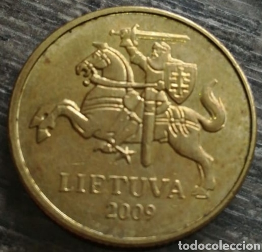 Monedas antiguas de Europa: Moneda Lituania 20 centu 2009 - Foto 2