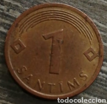 Monedas antiguas de Europa: Moneda Letonia 1 santims 2008 - Foto 1
