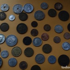 Monedas antiguas de Europa: LOTE DE 104 MONEDAS VARIADAS,ESPAÑOLAS Y EXTRANJERAS (#698)