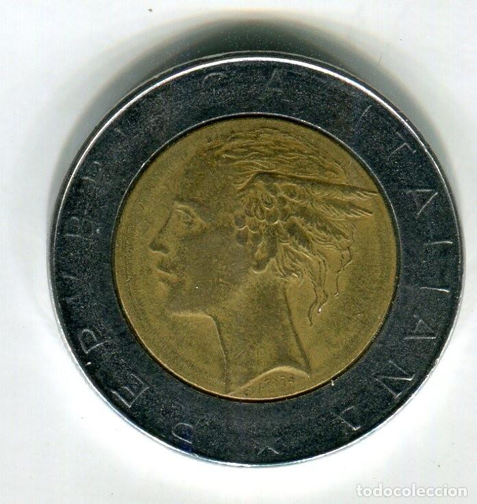 Monedas antiguas de Europa: ITALIA 500 (QUINIENTAS) LIRAS A&Ntilde;O 1986
