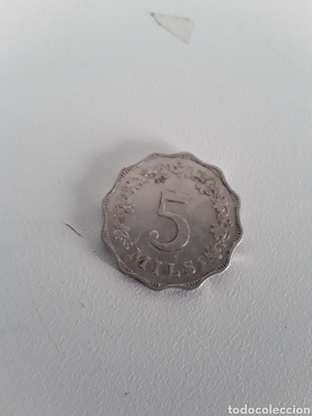Monedas antiguas de Europa: Moneda 5 Mils Malta 1972 - Foto 2