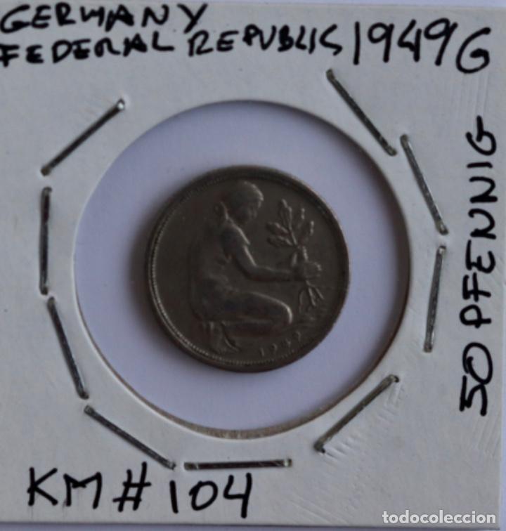 Old Coins of Europe: REPUBLICA FEDERAL ALEMANA,1949G