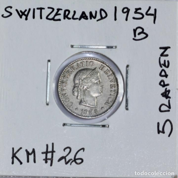 Old Coins of Europe: SWITZERLAND,1954B
