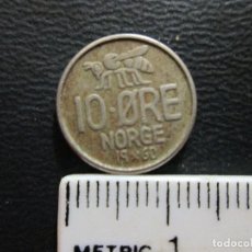 Monedas antiguas de Europa: 10 ORE 1960 NORUEGA. Lote 202890141