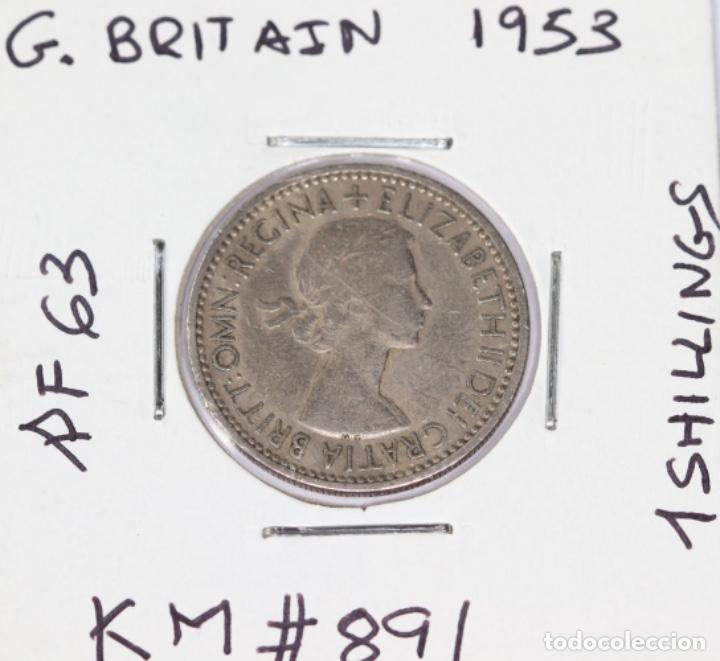 Moedas antigas da Europa: GRAN BRETA&Ntilde;A,1953 SHILLINGS