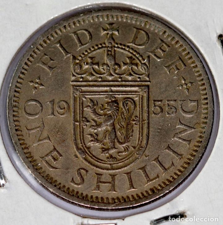 Monete antiche di Europa: GRAN BRETA&Ntilde;A,1955 SHILLINGS