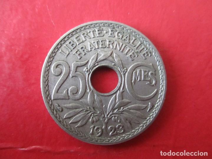 Monedas antiguas de Europa: Francia. moneda de 25 centimos 1923 - Foto 1