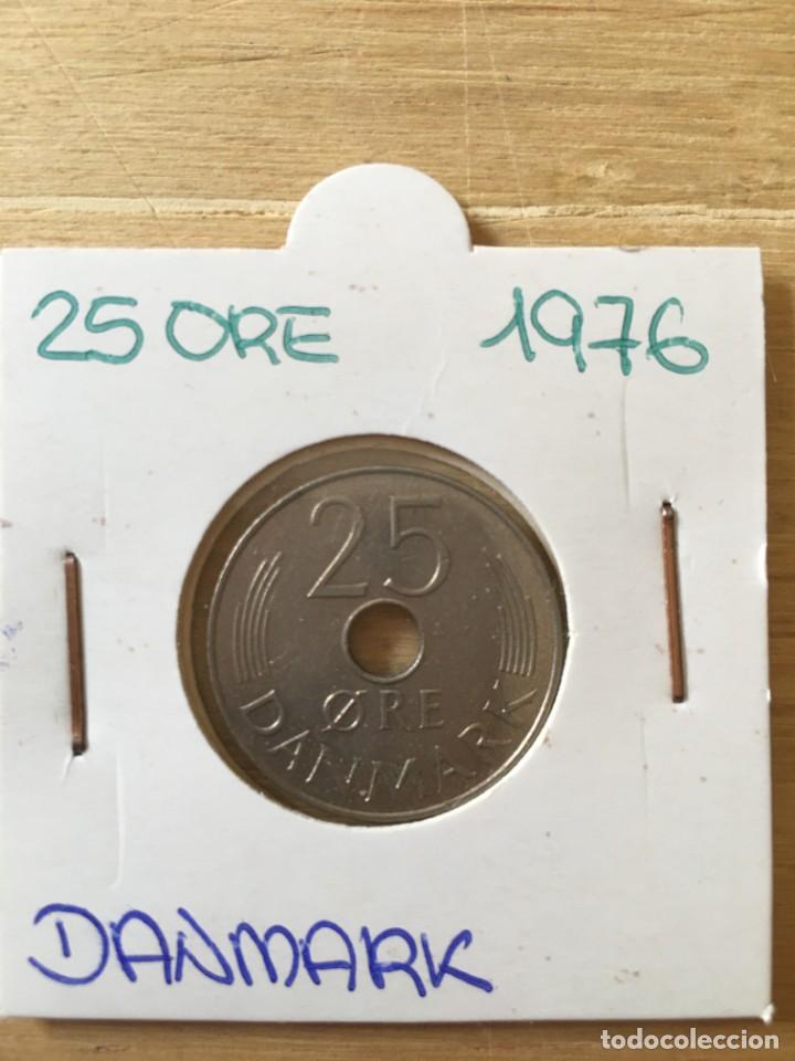 Monedas antiguas de Europa: MONEDA 25 ORE DINAMARCA 1976 - Foto 1