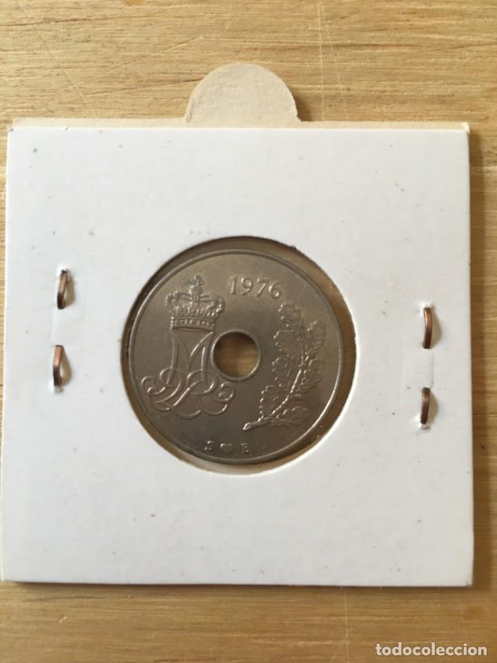 Monedas antiguas de Europa: MONEDA 25 ORE DINAMARCA 1976 - Foto 2