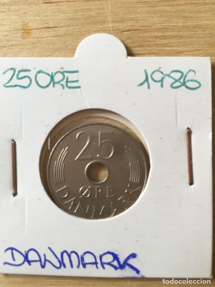 Monedas antiguas de Europa: MONEDA 25 ORE DINAMARCA 1986 - Foto 1