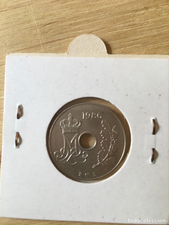 Monedas antiguas de Europa: MONEDA 25 ORE DINAMARCA 1986 - Foto 2