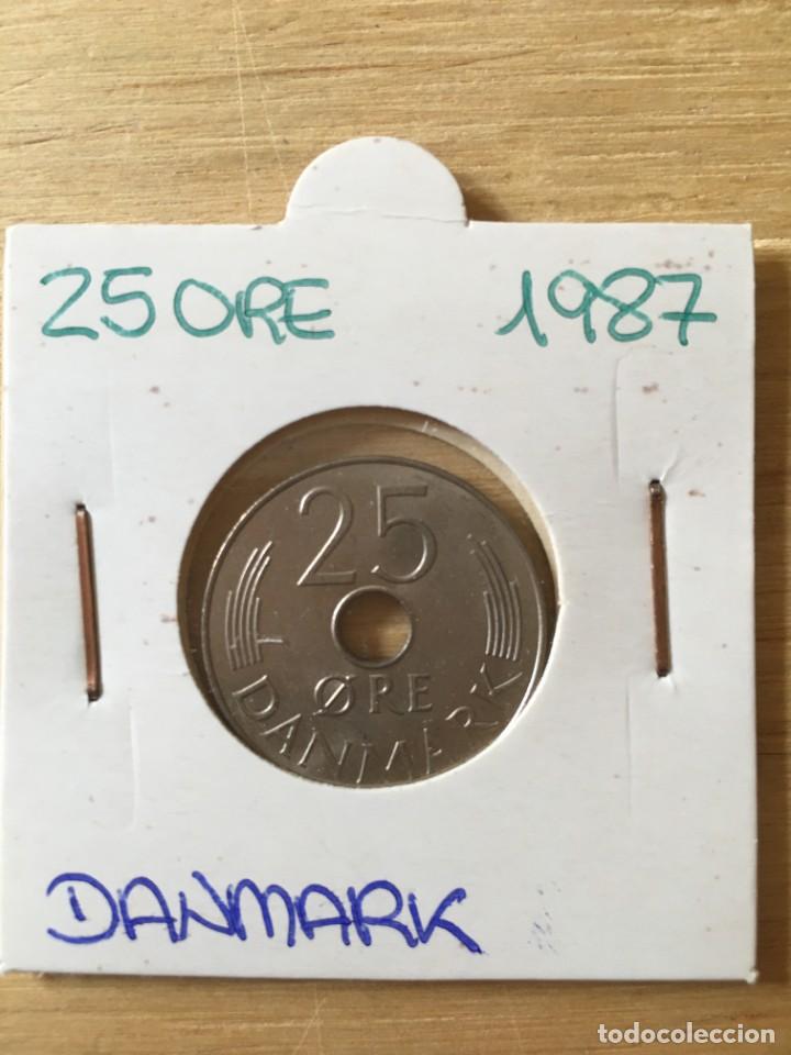 Monedas antiguas de Europa: MONEDA 25 ORE DINAMARCA 1987 - Foto 1