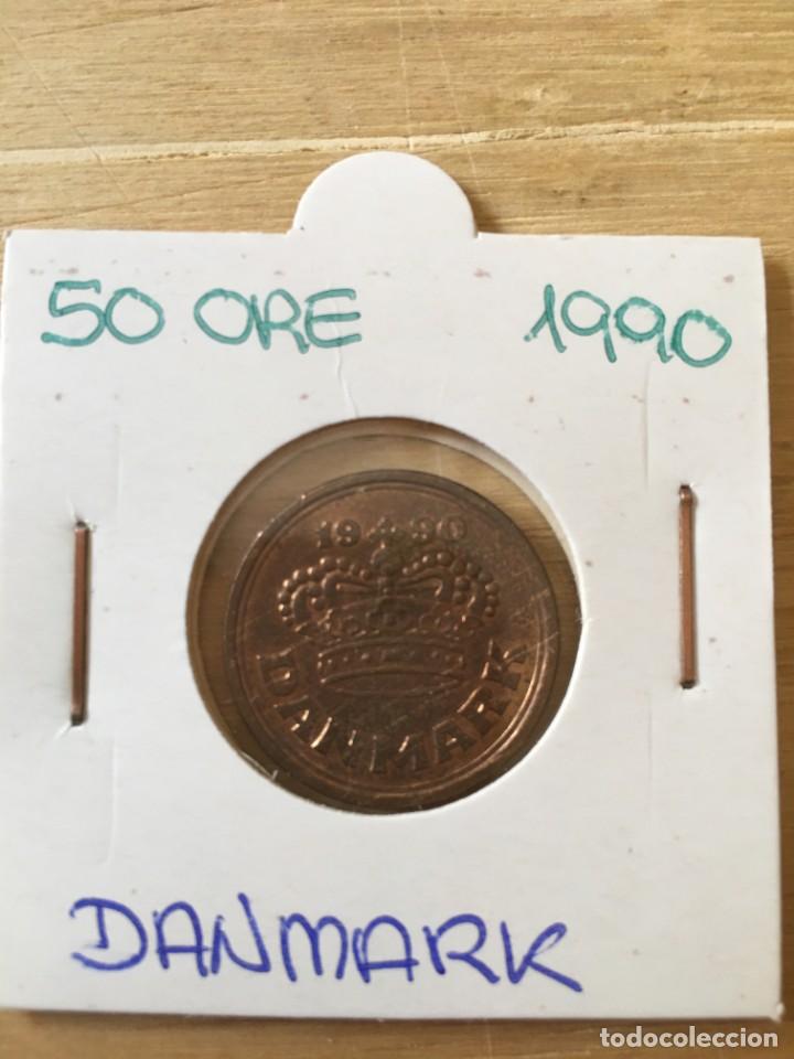 Monedas antiguas de Europa: MONEDA 50 ORE DINAMARCA 1990 - Foto 1