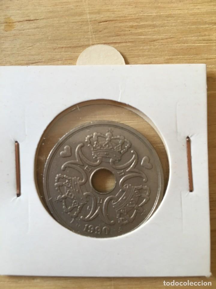 Monedas antiguas de Europa: MONEDA 5 CORONA DINAMARCA 1990 - Foto 2