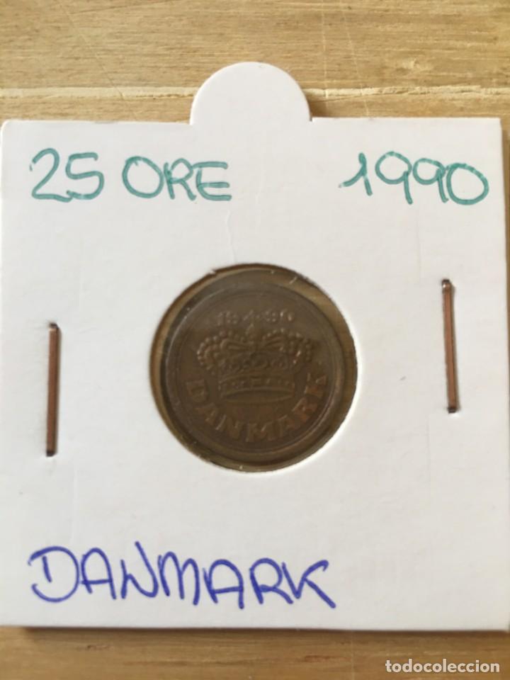 Monedas antiguas de Europa: MONEDA 25 ORE DINAMARCA 1990 - Foto 1