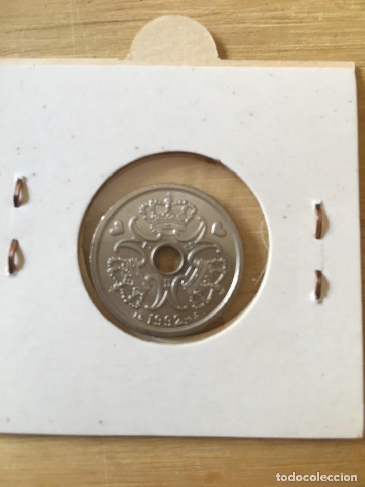 Monedas antiguas de Europa: MONEDA 1 CORONA DINAMARCA 1992 - Foto 2