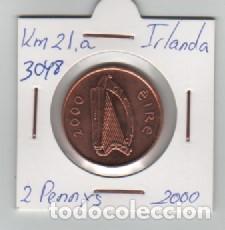 Monedas antiguas de Europa: MONEDA IRLANDA 2 PENNY 2000 - Foto 1