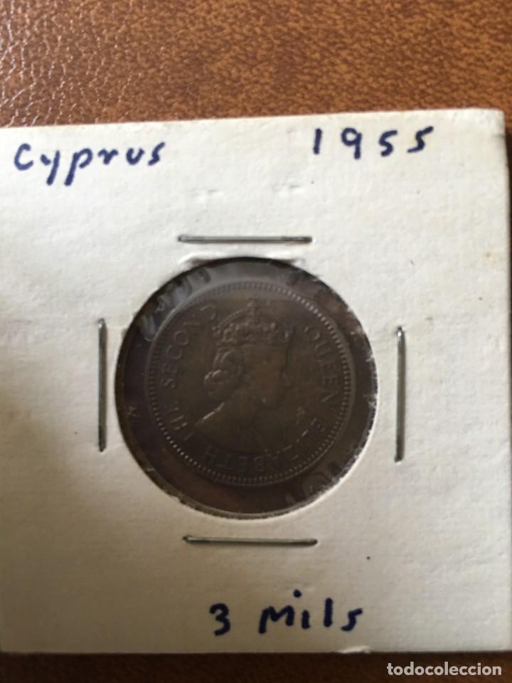 Monedas antiguas de Europa: MONEDA 3 MILS CHIPRE 1955 - Foto 1
