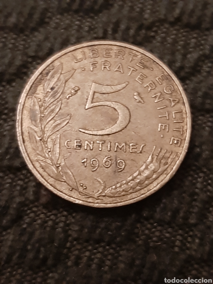 Monedas antiguas de Europa: 5 CENTIMOS FRANCIA MONEDA - Foto 1