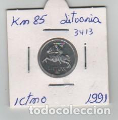 Monedas antiguas de Europa: MONEDA LITUANIA 1 CENTIMO 1991 - Foto 1
