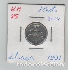 Monedas antiguas de Europa: MONEDA LITUANIA 1 CENTIMO 1991 - Foto 1