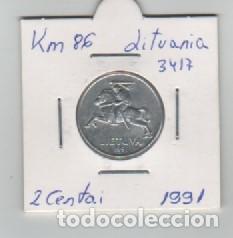 Monedas antiguas de Europa: MONEDA LITUANIA 2 CENTIMO 1991 - Foto 1