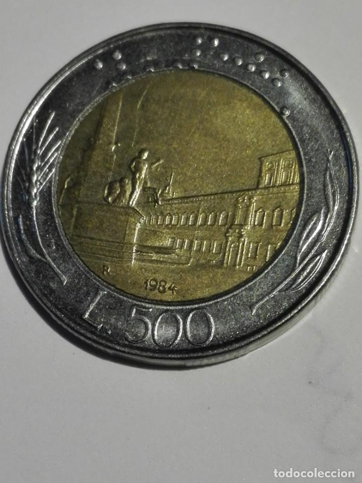 Monedas antiguas de Europa: MONEDA ITALIA 500 LIRAS 1984
