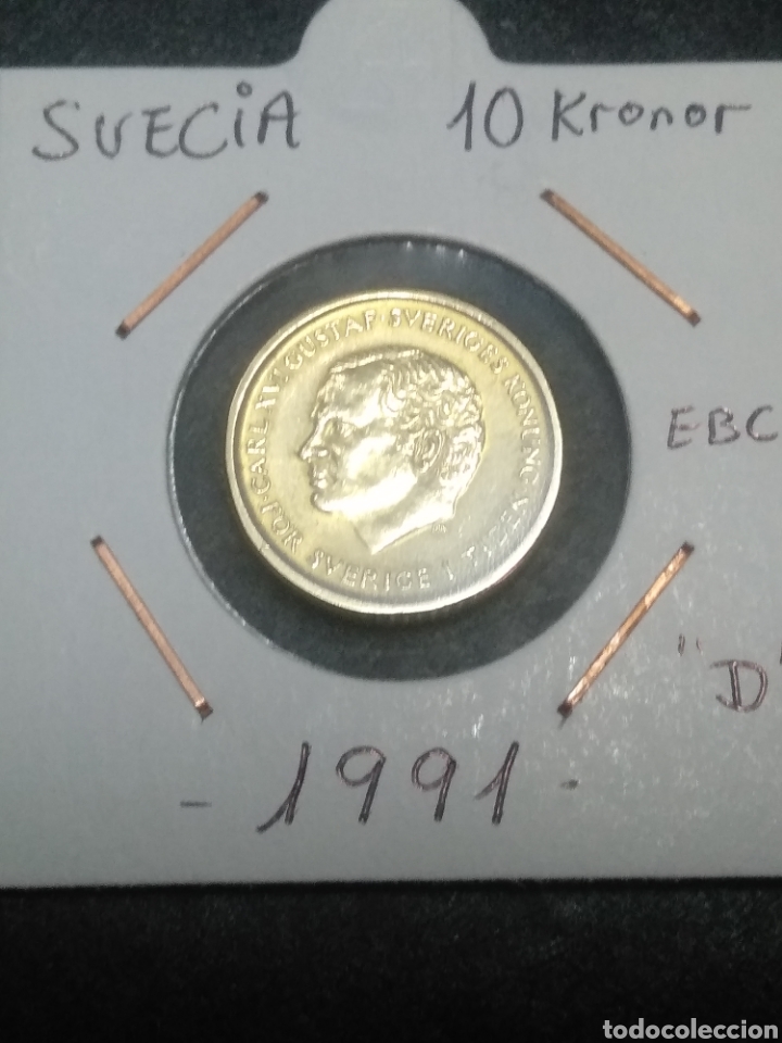 Suecia 1991, 10 Kronor, Ebc - Vendido En Venta Directa - 208883420