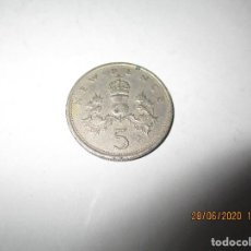 Monedas antiguas de Europa: NEW PENCE 1975 5 ELIZABETH II