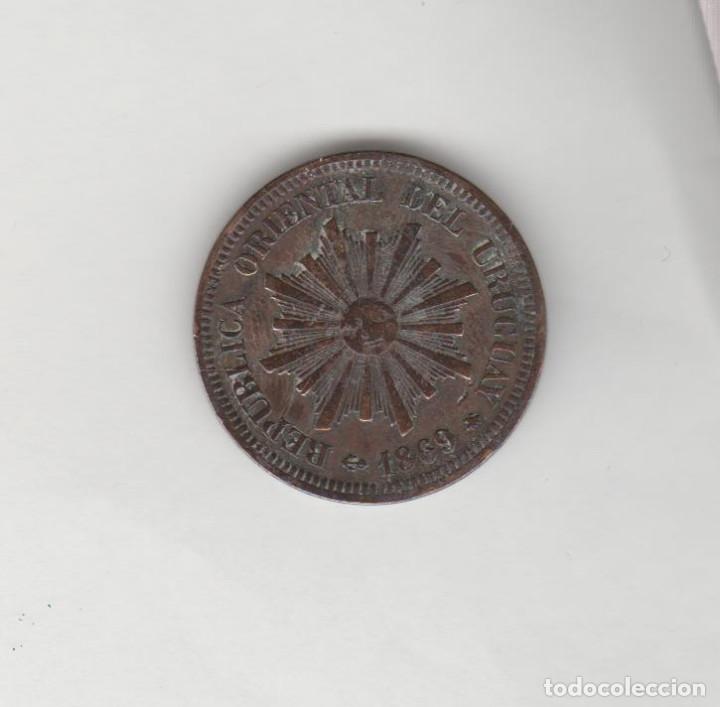 Monedas antiguas de Europa: URUGUAY- 2 CENTESIMOS- 1869 - Foto 1