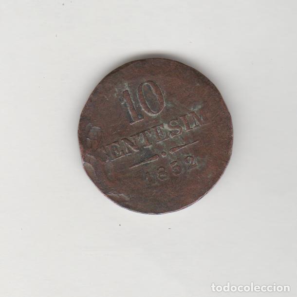 Monedas antiguas de Europa: AUSTRIA- IMPERIO-10 CENTESIMOS- 1852 - Foto 2