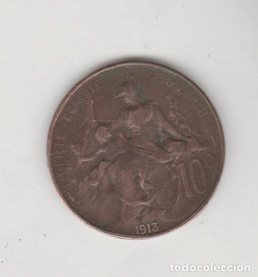 Monedas antiguas de Europa: FRANCIA- 10 CENTIMOS- 1913 - Foto 2