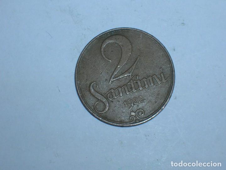 Monedas antiguas de Europa: LETONIA 2 SANTIMU 1922 (6440) - Foto 2