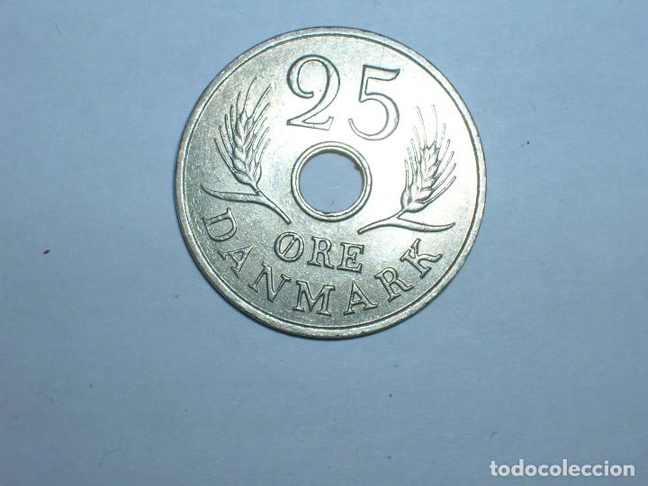 Monedas antiguas de Europa: DINAMARCA 25 ORE 1966 (6639) - Foto 2