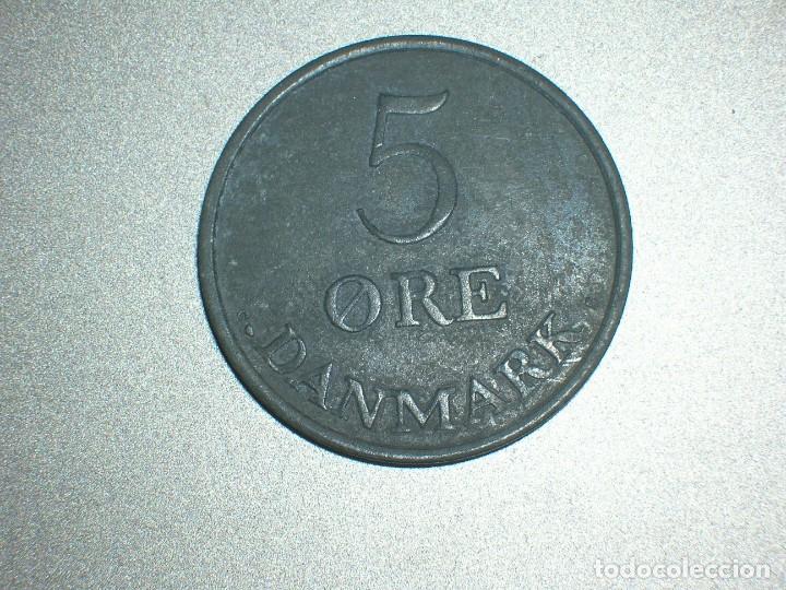 Monedas antiguas de Europa: DINAMARCA 5 ORE 1957 (6769) - Foto 2