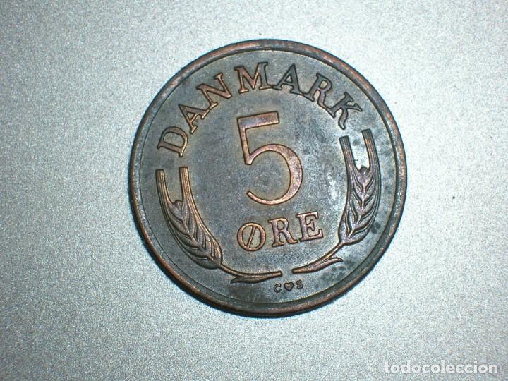 Monedas antiguas de Europa: DINAMARCA 5 ORE 1960 (6788) - Foto 2