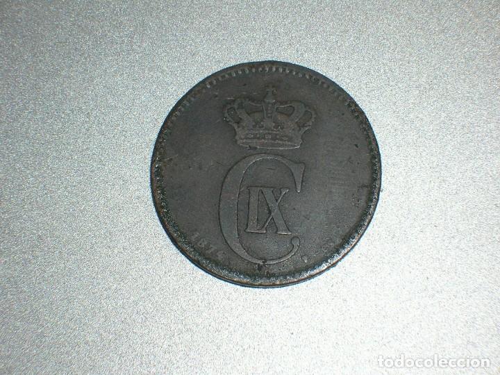 Monedas antiguas de Europa: DINAMARCA 2 ORE 1874 (6809) - Foto 1