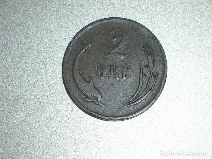 Monedas antiguas de Europa: DINAMARCA 2 ORE 1874 (6809) - Foto 2