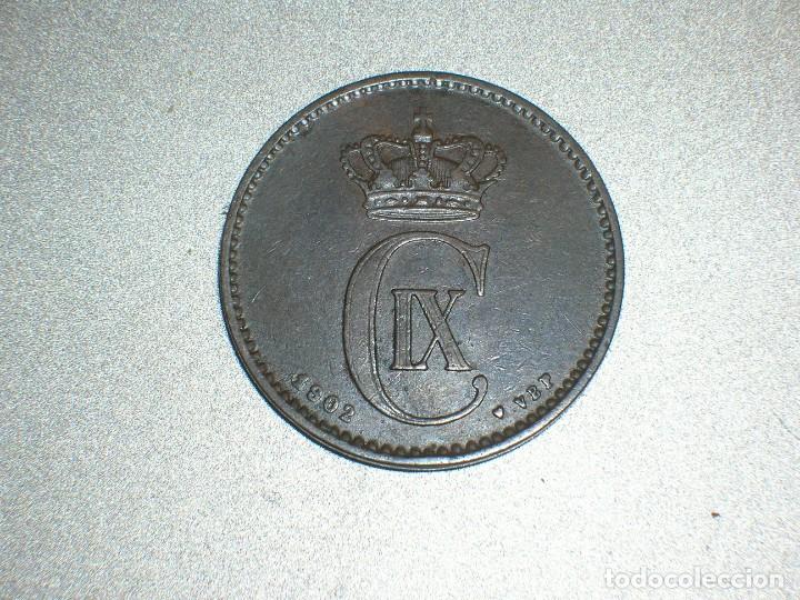 Monedas antiguas de Europa: DINAMARCA 2 ORE 1902 (6815) - Foto 1